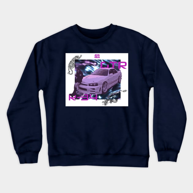 THE GOD ZILLA Crewneck Sweatshirt by AURORA-vip